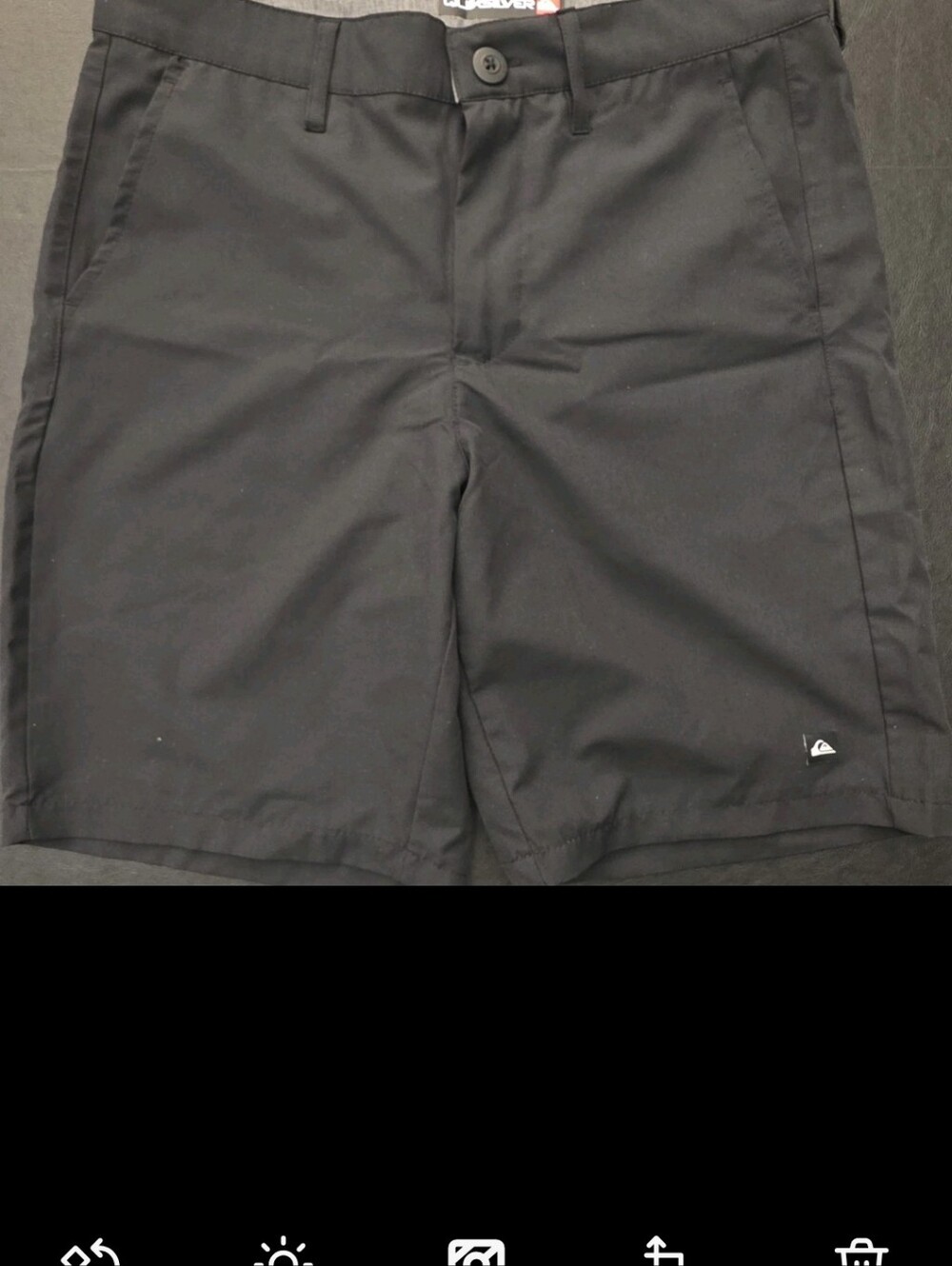 Quicksilver Performance Shorts Men's Size 29 Black Lightweight Classic